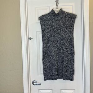 7 for all Mankind Mock Turtleneck Sleeveless Sweater Size Small